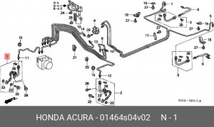 Тормозной шланг 01464S04V02 HONDA