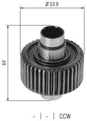 Ведущая шестерня, стартер 940113020430 MAGNETI MARELLI