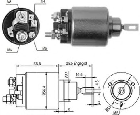 Тяговое реле, стартер 940113050202 MAGNETI MARELLI