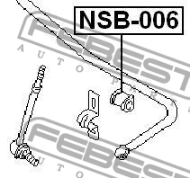Втулка стабилизатора NSB-006 FEBEST