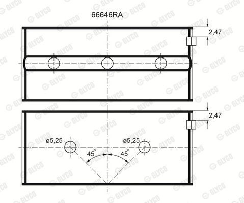 Подшипник 66646RA GLYCO