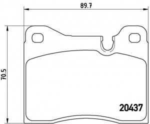 Комплект тормозных колодок, диско P06003 BREMBO