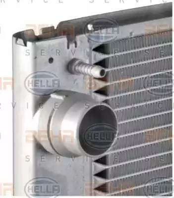 Радиатор, охлаждение двигател 8MK376729511 HELLA