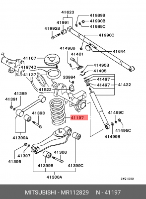 Пружина подвески MR112829 MITSUBISHI