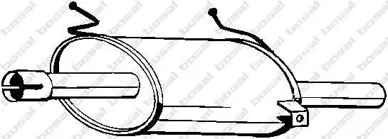 Глушитель выхлопных газов конечный 219-117 BOSAL
