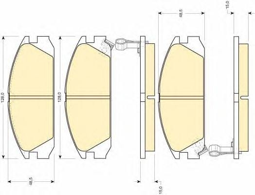 Комплект тормозных колодок, диско 6109259 GIRLING
