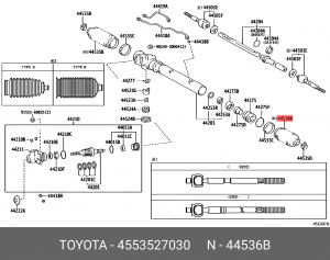 Пыльник рулевой рейки 45535-27030 DAIHATSU