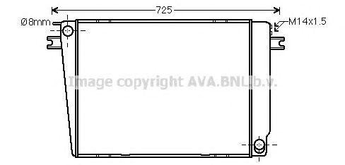 Радиатор, охлаждение двигател BW2241 AVA