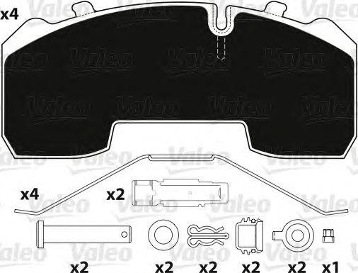 Колодки тормозные дисковые 882207 VALEO PHC