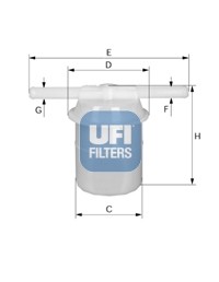 Топливный фильтр 31.018.00 UFI