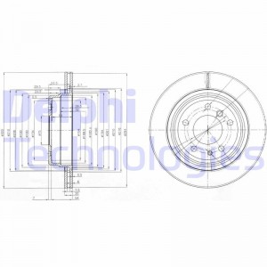 Тормозной диск BG3214 DELPHI