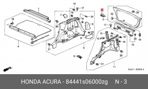 Деталь 84441S06000ZG HONDA