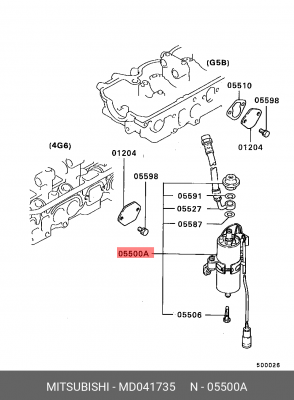 Топливный насос MD041735 MITSUBISHI