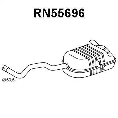 Глушитель выхлопных газов конечный RN55696 VENEPORTE