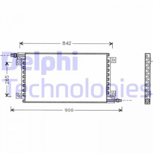 Конденсатор, кондиционер TSP0225442 DELPHI