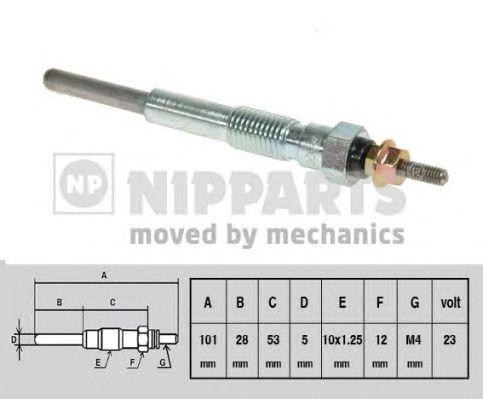 Свеча накаливания J5712003 H B JAKOPARTS NIPPARTS