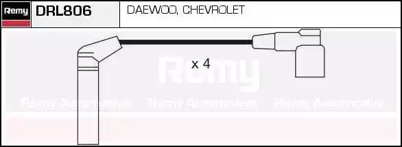 Ккомплект проводов зажигания DRL806 DELCO REMY