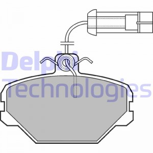 Комплект тормозных колодок, диско LP566 DELPHI