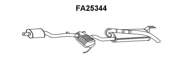 Глушитель выхлопных газов конечный FA25344 VENEPORTE