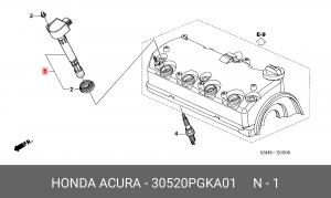 Катушка зажигания 30520PGKA01 HONDA