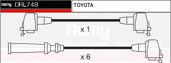 Ккомплект проводов зажигания DRL748 DELCO REMY