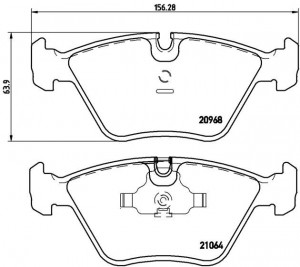 Комплект тормозных колодок, диско P06012 BREMBO