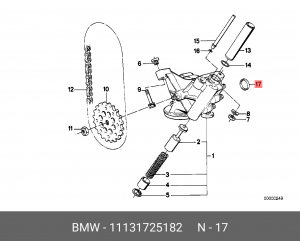 Прокладка 11 13 1 725 182 BMW