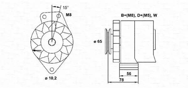 Генератор 943356681010 MAGNETI MARELLI