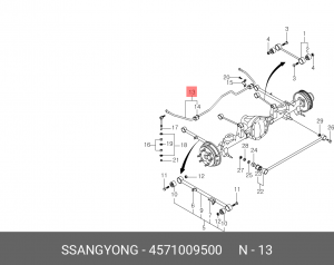Деталь 4571009500 SSANG YONG