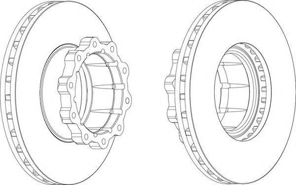 Тормозной диск FCR120A FERODO