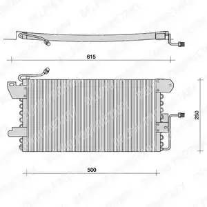 Конденсатор, кондиционер TSP0225029 DELPHI