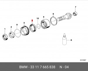 Сальник 33 11 7 665 838 BMW