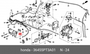 Прокладка, выпускной трубопровод 36455PT3A01 HONDA