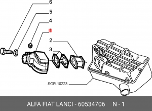 Датчик потока воздуха 60534706 ALFA FIAT LANCIA