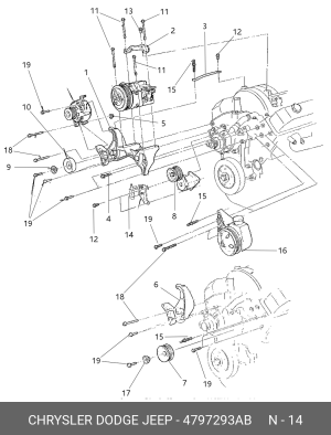 Элемент катушки зажигания 4797293 CHRYSLER