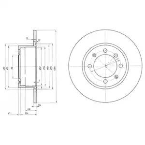 Тормозной диск BG2112 DELPHI