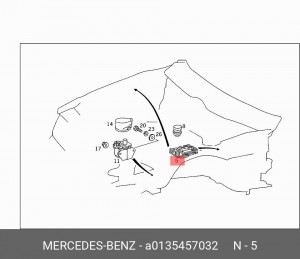 Блок управления, система зажигания A 013 545 70 32 MERCEDES BENZ