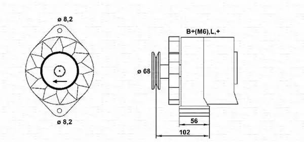 Генератор 943356157010 MAGNETI MARELLI