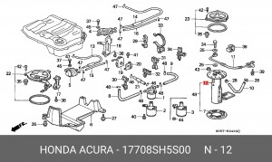 Фильтр, подъема топлива 17708SH5S00 HONDA