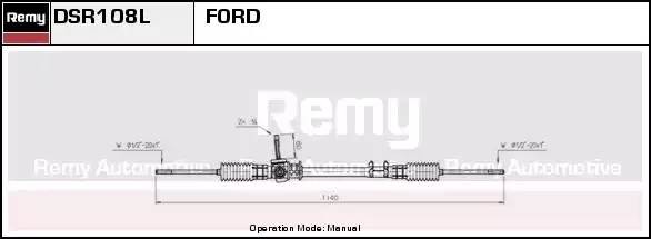 Рулевой механизм DSR108L DELCO REMY