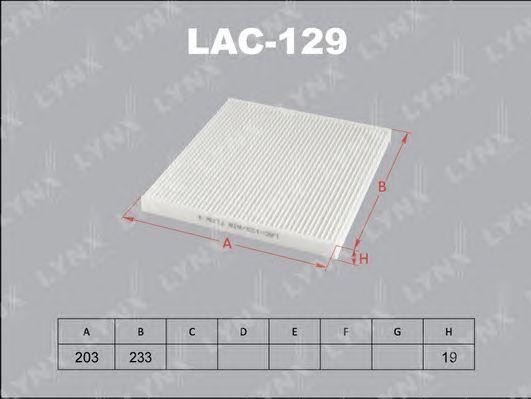 Фильтр салона LAC-129 LYNXAUTO