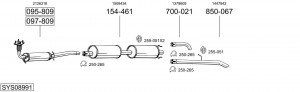 Выпускной трубопровод 837013 BOSAL
