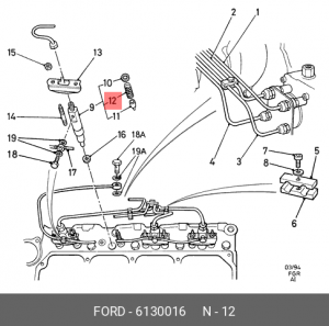 Пружина 6 130 016 FORD