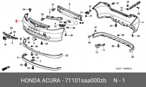 Буфер 71101SAA000ZB HONDA