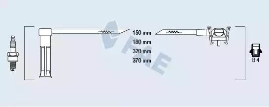 Ккомплект проводов зажигания 85111 FAE