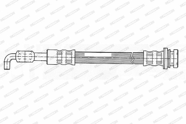 Тормозной шланг FHY2306 FERODO