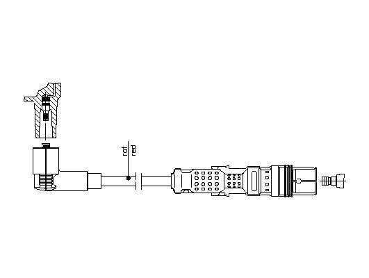 Провод зажигания 1A21/54 BREMI