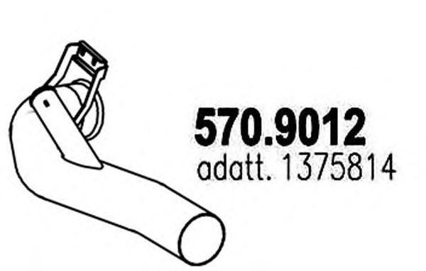 Выпускной трубопровод 5709012 ASSO