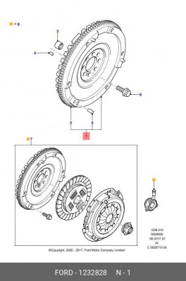 Маховик 1 232 828 FORD