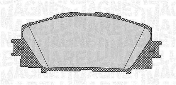 Комплект тормозных колодок, диско 430216171200 MAGNETI MARELLI